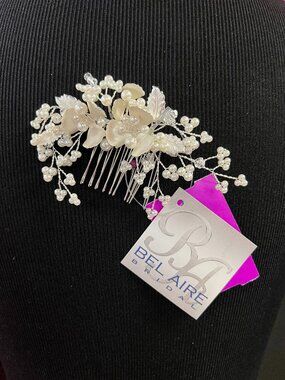 Bridal Hair Comb Bel Aire 2178 Silver NWT